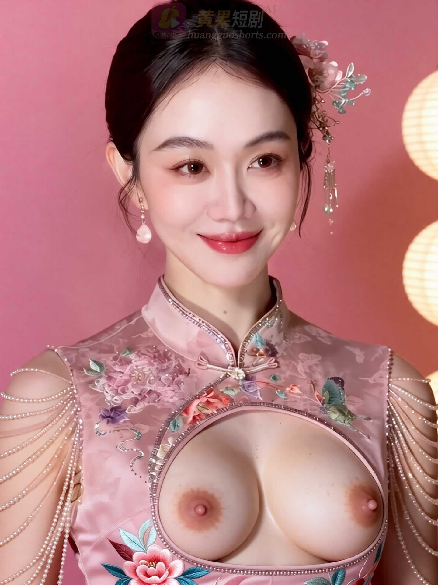AI魔改 姜妍 骚浪贱货身穿性感旗袍 跪求大家抽插她的淫荡骚穴_